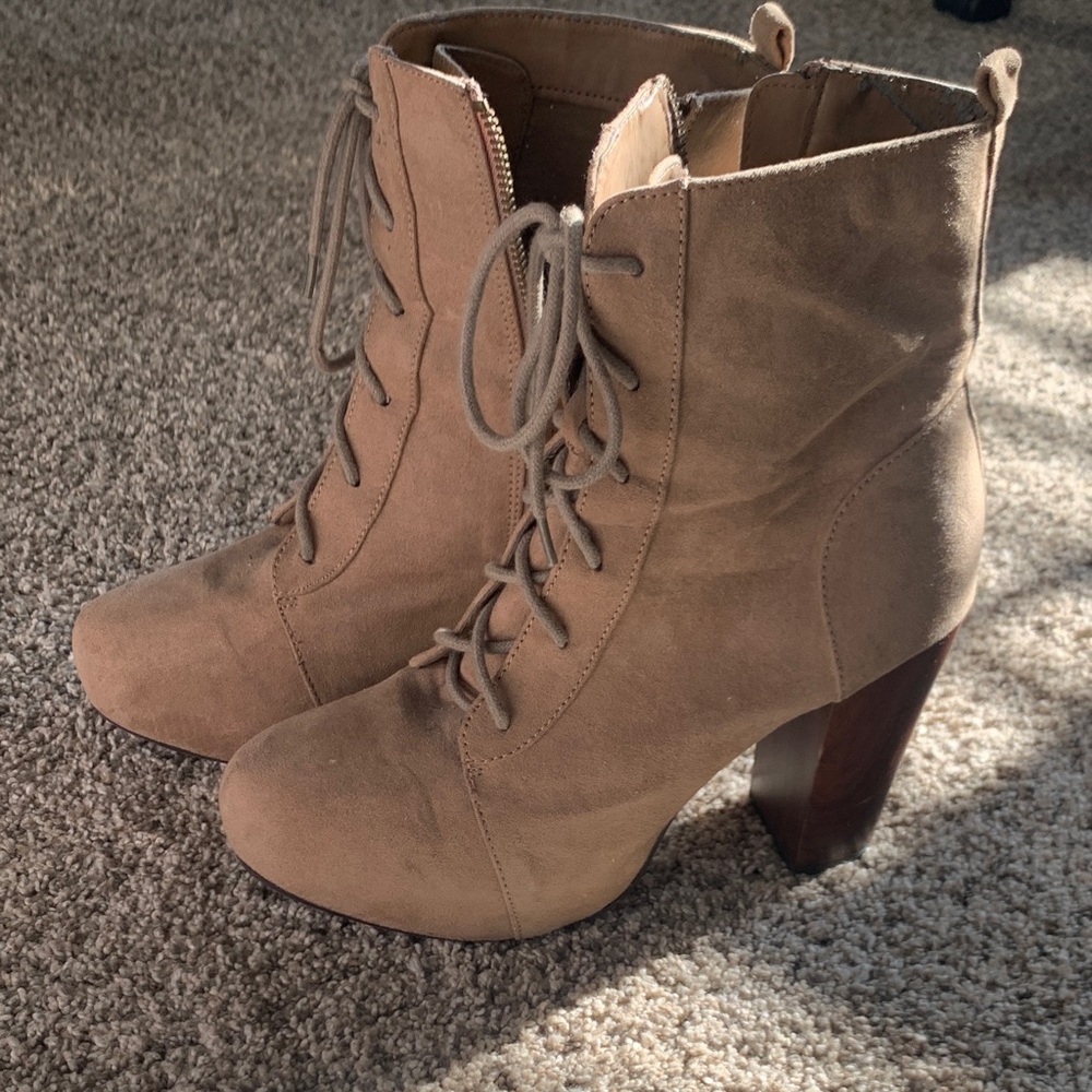 H&M Brown Lace-Up Boots